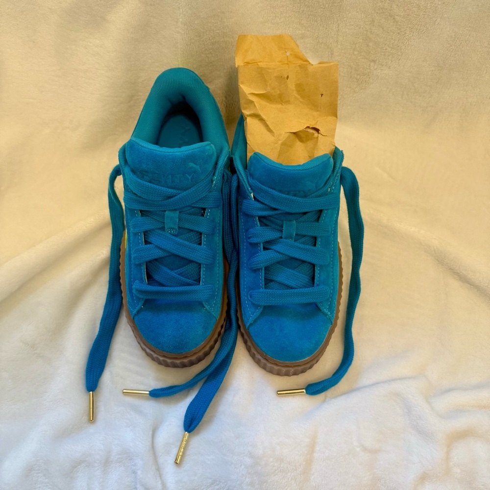 Fenty x Puma Creeper Phatty Speed Blue / Lime Rihanna NWOT Limited Edition - Picture 11 of 11